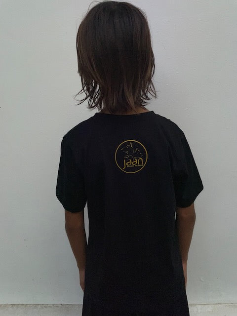 Kid's Black & Gold Rhino Tee