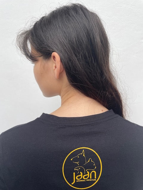 Women's Black & Gold Eagle Tee