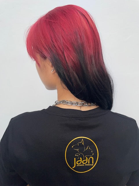 Women's Black & Gold Elephant Tee