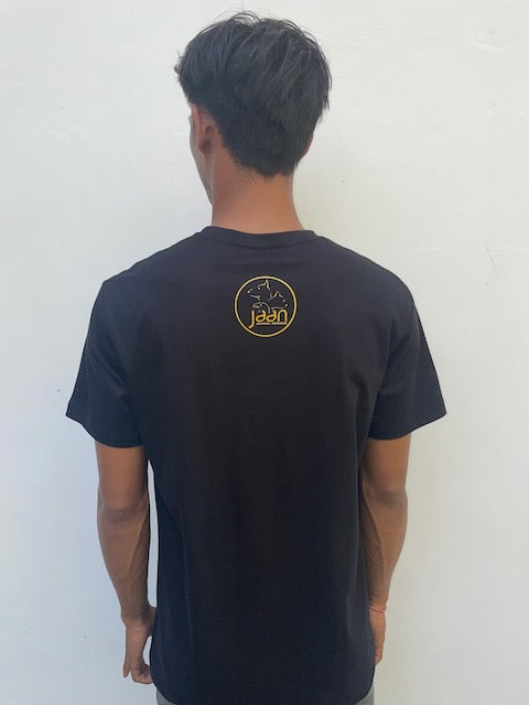 Men's Black & Gold Eagle Tee