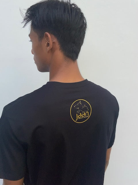 Men's Black & Gold Rhino Tee