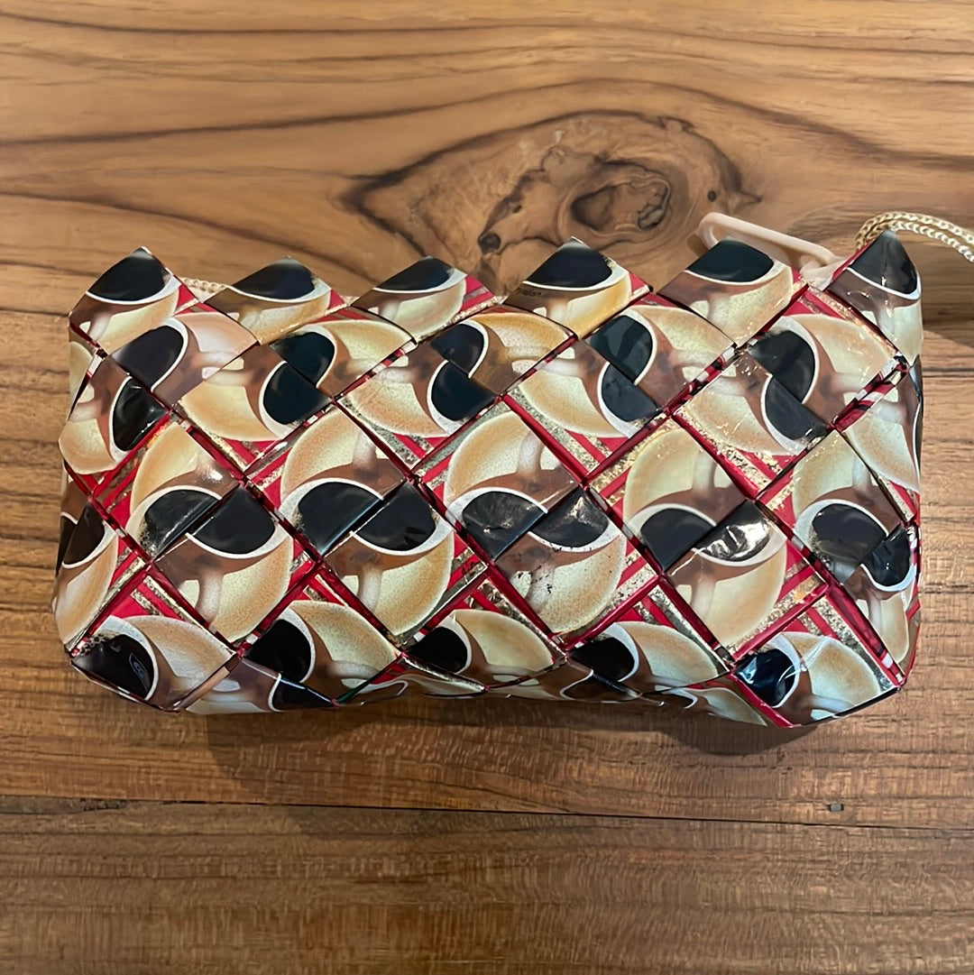 Small recycled plastic purse