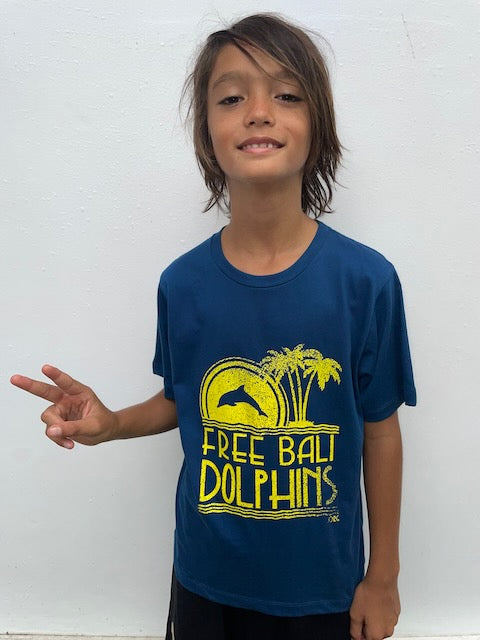 Kid's Free Bali Dolphins Tee