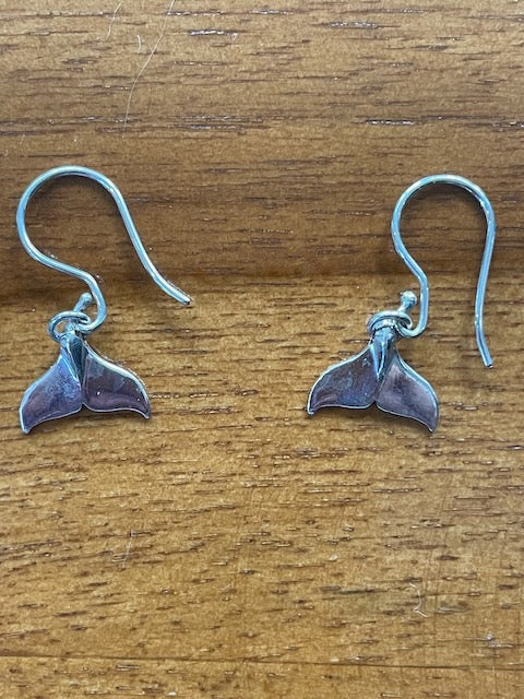 Silver Fluke Earrings