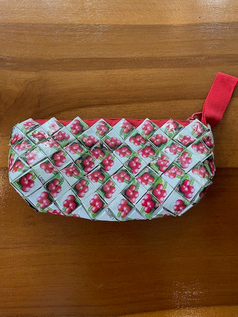Small recycled plastic purse