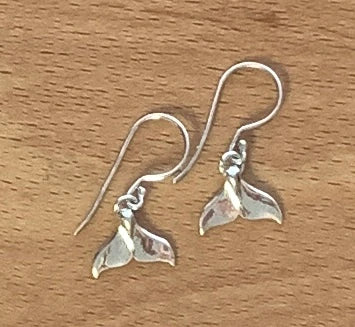 Silver Fluke Earrings
